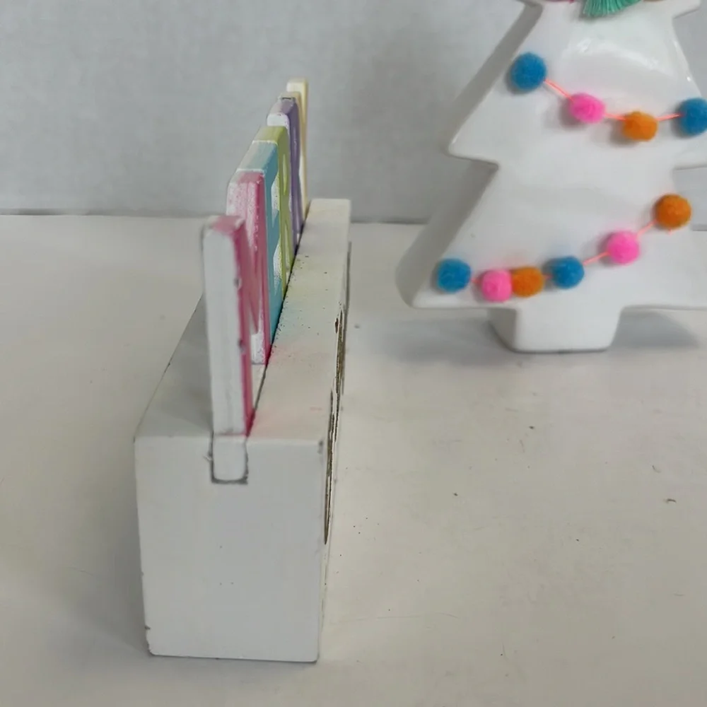 Christmas ceramic tree and decor